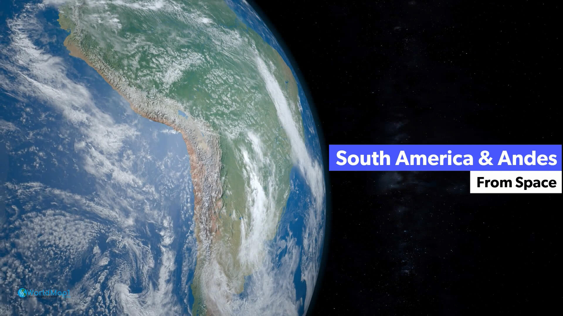 South America and Andes from Space